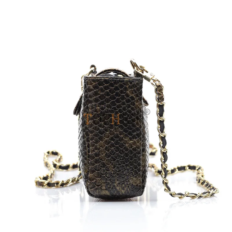 Дизайн, Сумки из натуральной кожи для женщин, сумки через плечо, змеиная цепь, клатч, роскошные дизайнерские сумки с крокодиловым узором