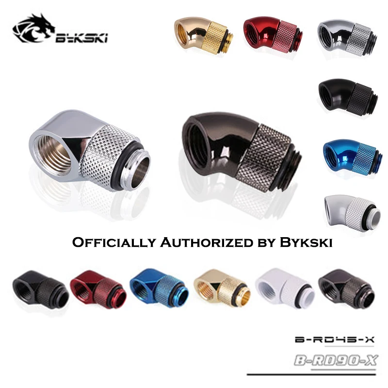 

Bykski Diamond B-RD90-X/B-RD45-X 45/90 Degree Female-Male Rotate Fitting Rotatable Elbow For PC Water Cooling G1/4