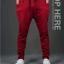 Спортивные штаны повседневные свободные хлопковые брюки средней длины с перекрестными штанинами средней длины для фитнеса с эластичной резинкой на поясе и на штанах