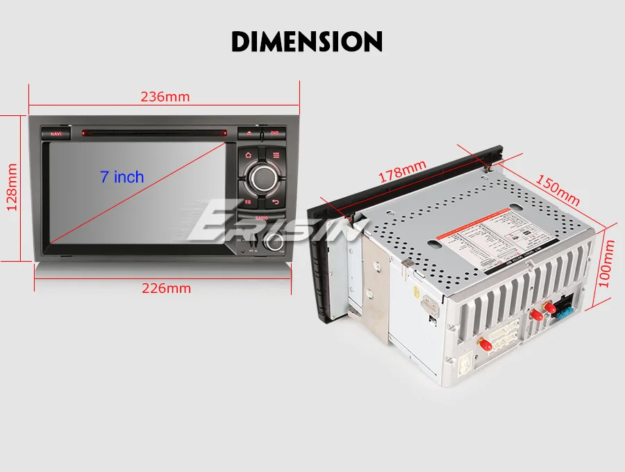 Excellent 7" Android 9.0 Pie OS Car DVD Multimedia Navigation GPS Radio for Seat Exeo 2008-2013 with External DAB+ Receiver Box Support 21