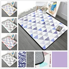Nordic геометрический Ковры гостиная модные мягкие Ковры Спальня диван Кофе Таблица Ковры исследование пол Коврики дети ползают татами Ковры s