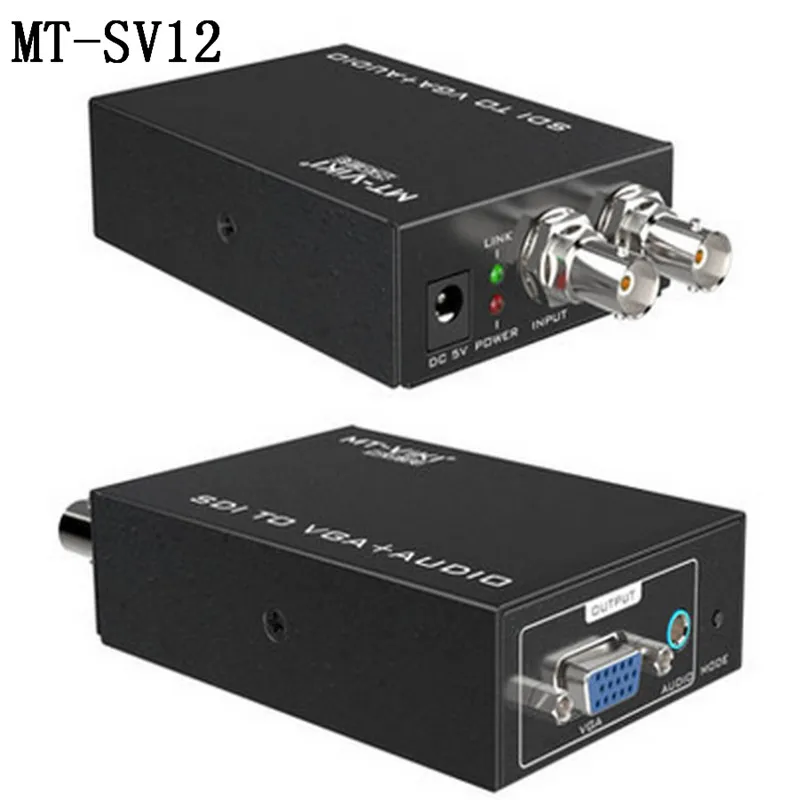 

High qualityMT-VIKI SDI to VGA Video Audio Converter Adapter 3G HD SD 1080P with Up to 300M Repeater Function MT-SV12