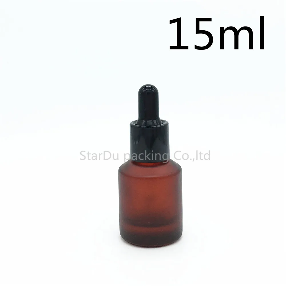 

15ML Rose Red Glass Bottle Pipette Dropper Essential Oil Bottles, Cosmetics Essence Emulsion Packing Bottle