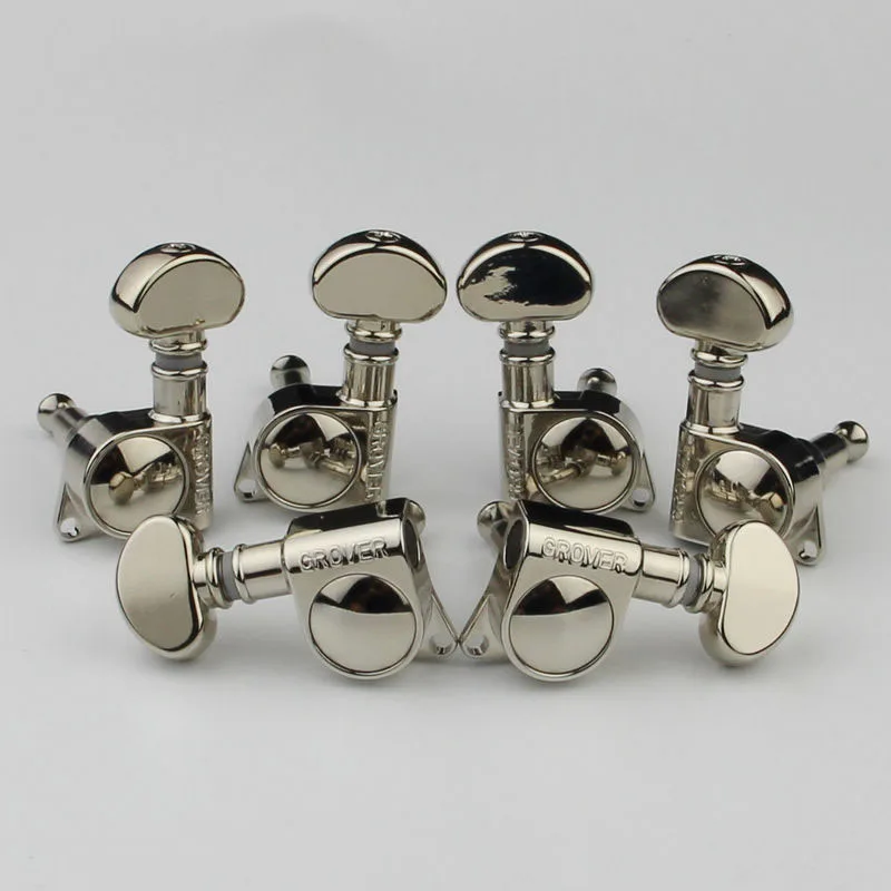 

1 Set Grover Guitar Machine Heads Small handle Tuners Nickel color