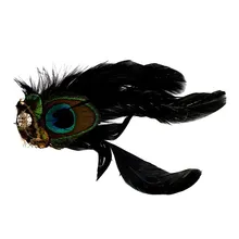 HHFF Павлин перо стразы свадебные заколки для волос головы шпилька подарок(простой