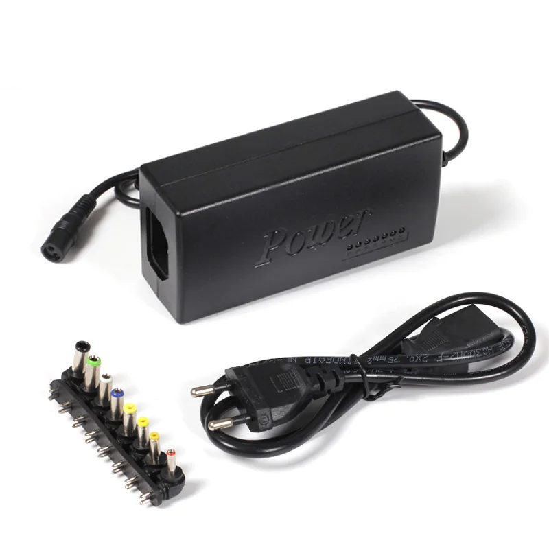 Universal Laptop Adapter 96W LED Charger Adjustable Power Supply Set 8 Detachable Plugs For Notebooks Dell HP Toshiba Acer Asus