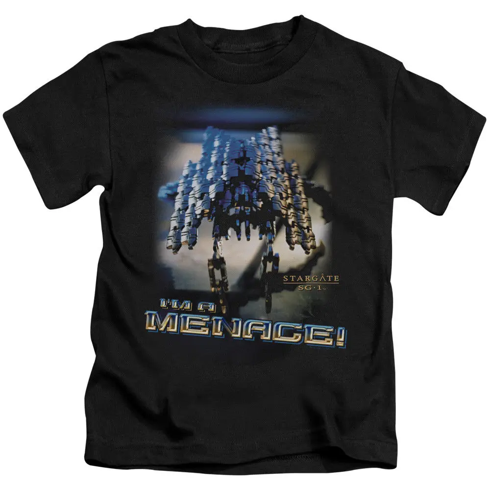 Stargate SG-1 Show MENACE Licensed T-Shirt KIDS Sizes Cool Casual pride t shirt men Unisex New Fashion tshirt free shipping | Мужская