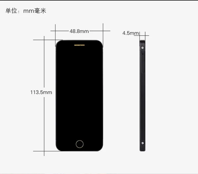 Anica A9+ A9 Plus, две sim-карты, кредитная карта, bluetooth, набор номера, Синхронизация SMS, OLED дисплей, анти-потеря, FM, мини мобильный телефон