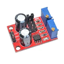 1 pces ne555 freqüência de pulso, módulo ajustável do ciclo de trabalho, gerador quadrado/retangular do sinal da onda, motorista do motor de passo