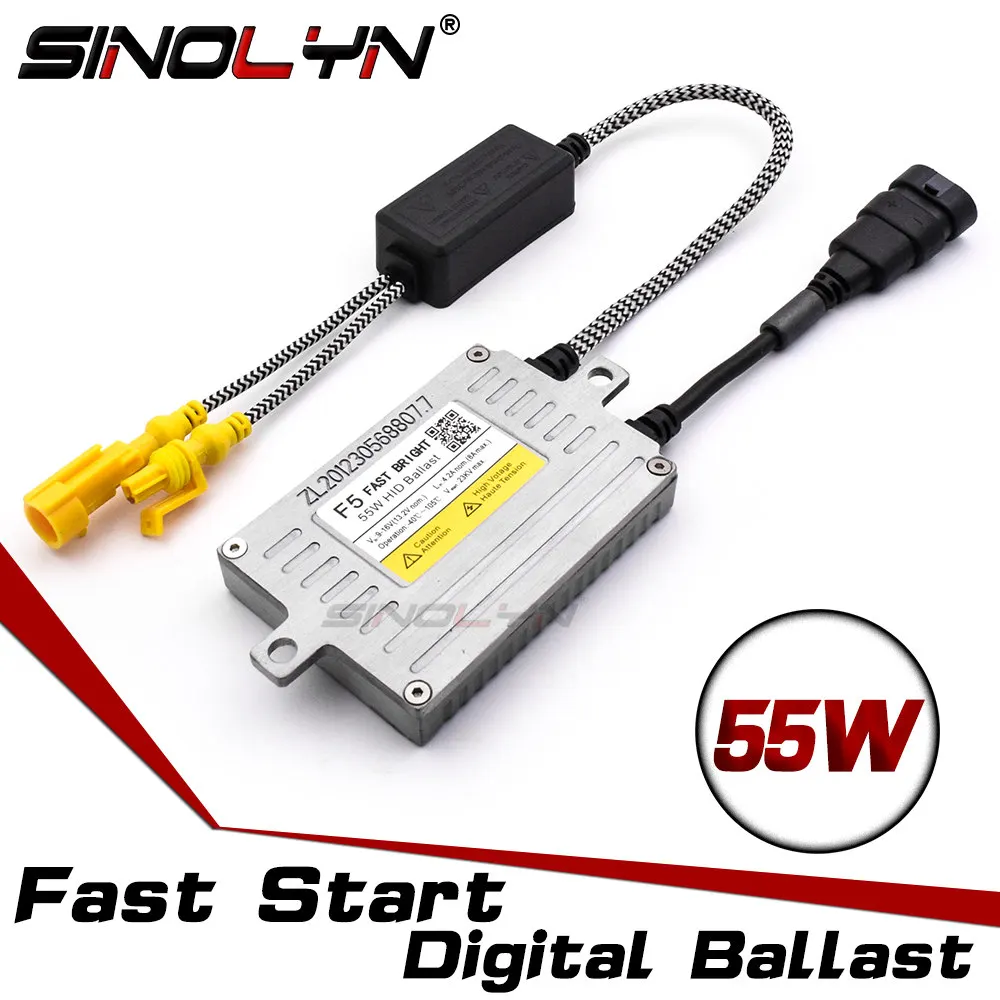 Hot Sale  DLT F5 Ballast Fast Bright Reactor Xenon Ignition AC Unit Quick Start Digital Slim Block For HID Xe
