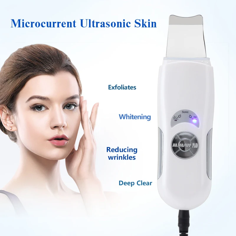 Ultrasonic skin Scrubber Face Cleaner Ultrasonic Face Skin peeling