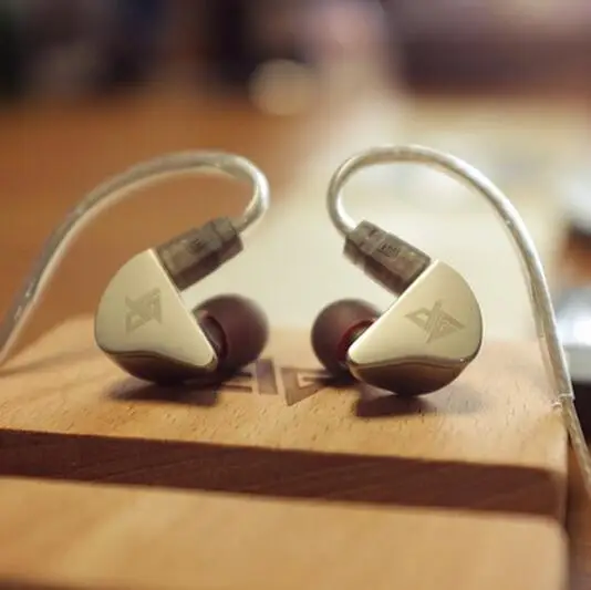 100% Upgraded AUGLAMOUR R8 In Ear Earphones Gold Ear Hook Metal Earphones Upgrade HIFI Earbuds DIY Headset