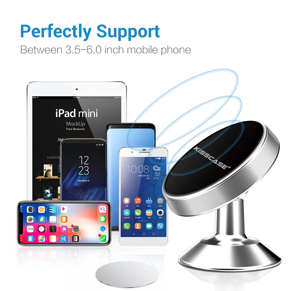 KISSCASE Magnetische Auto Telefon Halter Air Vent Halterung Ständer Halter Für iPhone X 6 7 5 s GPS
