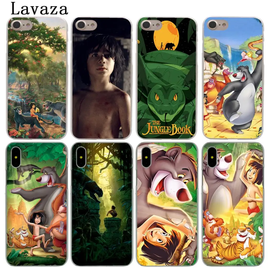 

Lavaza Cartoon The Jungle Book Hard Phone Case for iPhone XR X 11 Pro XS Max 7 8 6 6S 5 5S SE 4S 4 10 Cover