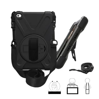 

Buzzlee 9.7 inch 360 Degree Rotating Case for Apple iPad Mini 4 Full Body Protective Cover With Fashion Lanyard for iPad Mini 4