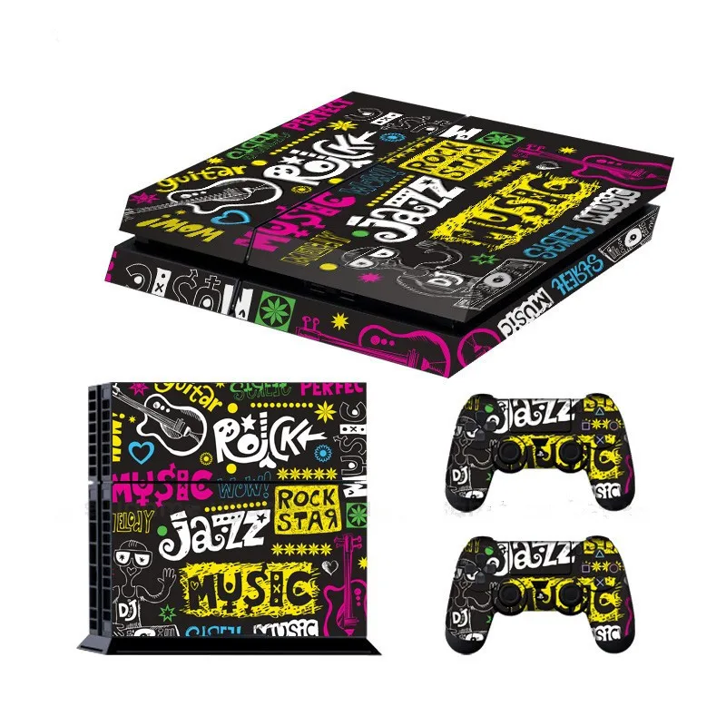На заказ STICKERBOMB граффити наклейка консоли кожного покрова для Playstation 4 консоли наклейка для PS4 наклейки+ контроллер светодиодный защитный
