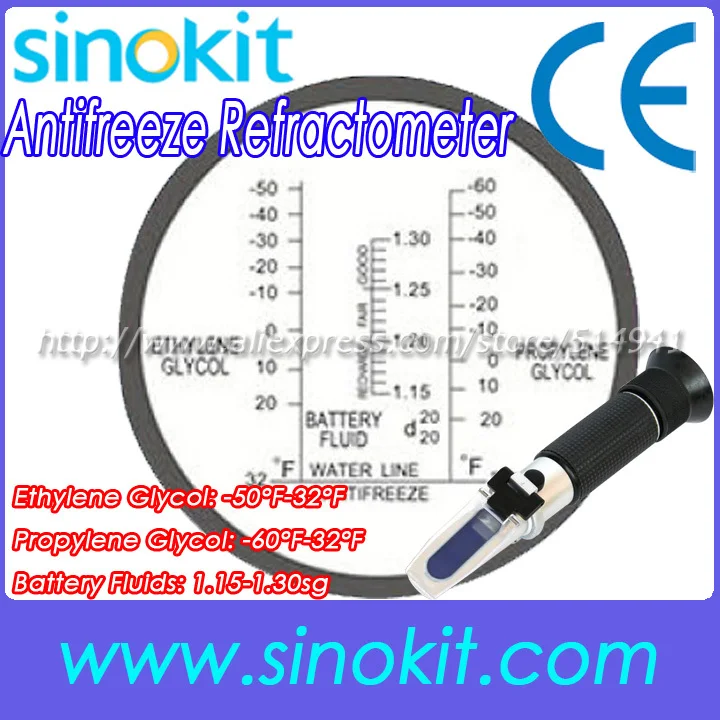 

Freezing Point Hand Held Antifreeze or Battery Refractometer - RHA-300ATC