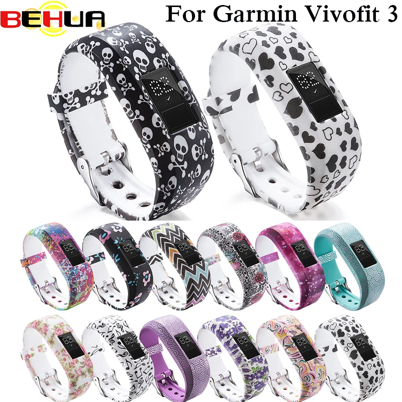 

Watch band Strap For Garmin Vivofit 3 Silicone Replacement Wrist Band with Metal Buckle For Garmin Vivofit 3 Colorful Bracelet