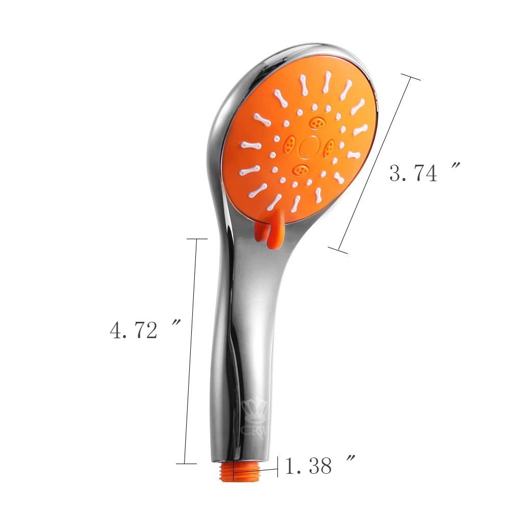 CRW роскошный 3," 3 функции ручной душ насадка/хромированная отделка водосберегающая Ванна насадка для душа JD3015