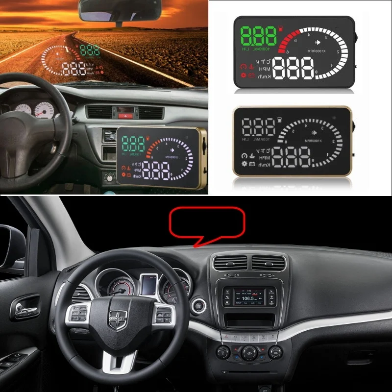 Автомобильный HUD Дисплей для Dodge Journey Калибр Ram 1500 зарядное устройство