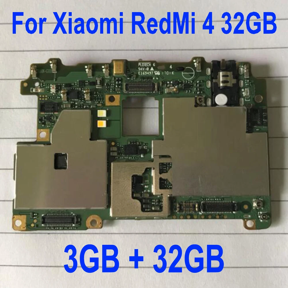  Global Firmware Original mainboard For Xiaomi Redmi 4 Pro Prime motherboard Main board card fee chi