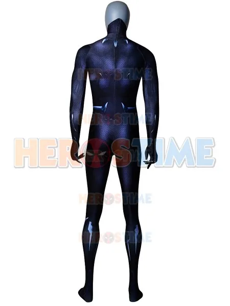 Костюм черной Пантеры 2018 версия фильма Dyesub без маски 3D печать супергерой костюм