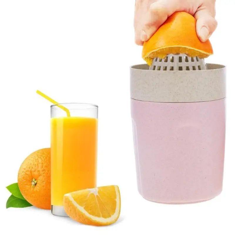 Портативная соковыжималка для фруктов дорожная бутылка Пшеничная солома ручная соковыжималка цитрусовый, оранжевый лимонный приспособления для фруктов и овощей для кухни