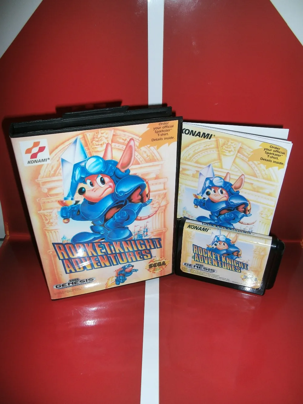 Rocket knight adventures игровой Картридж с коробкой и ручным 16 бит MD карта для Sega megadrive для Genesis