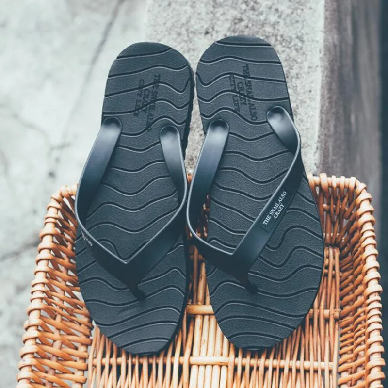 Летний Для мужчин вьетнамки мужской смешанные Цвет тапочки Для мужчин Повседневное пвх EVA обувь летние модные пляжные сандалии размер 40-44 - Цвет: Черный