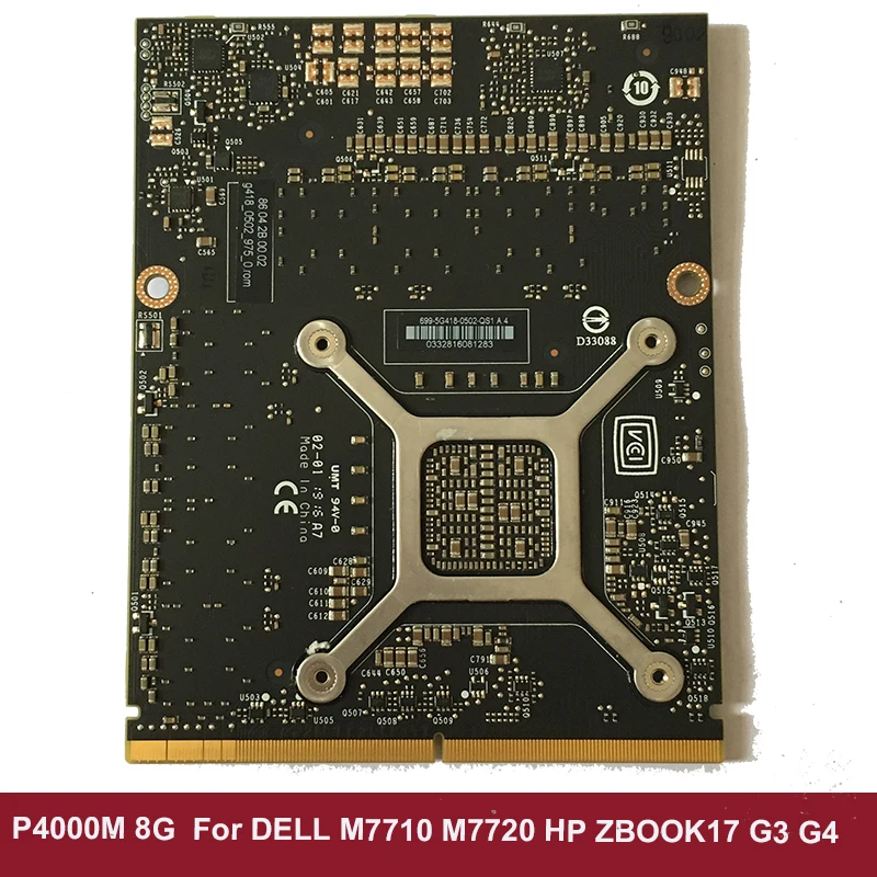 price cut  Brand New Quadro P4000 P4000M N17E-Q3-A1 8GB Video Graphic Card DDR5 For Laptop HP ZBOOK17 G3 G4 DE
