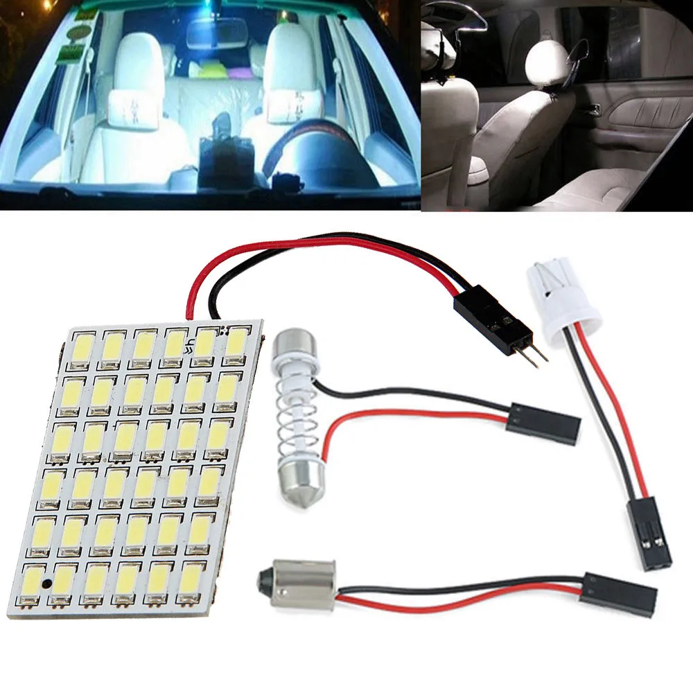

Franchise Super Car Light 1pcs 36 SMD 5630 LED T10 BA9S Festoon Car Lights Panel Lamp 12V DC Wedge Parking Plate Backup Light