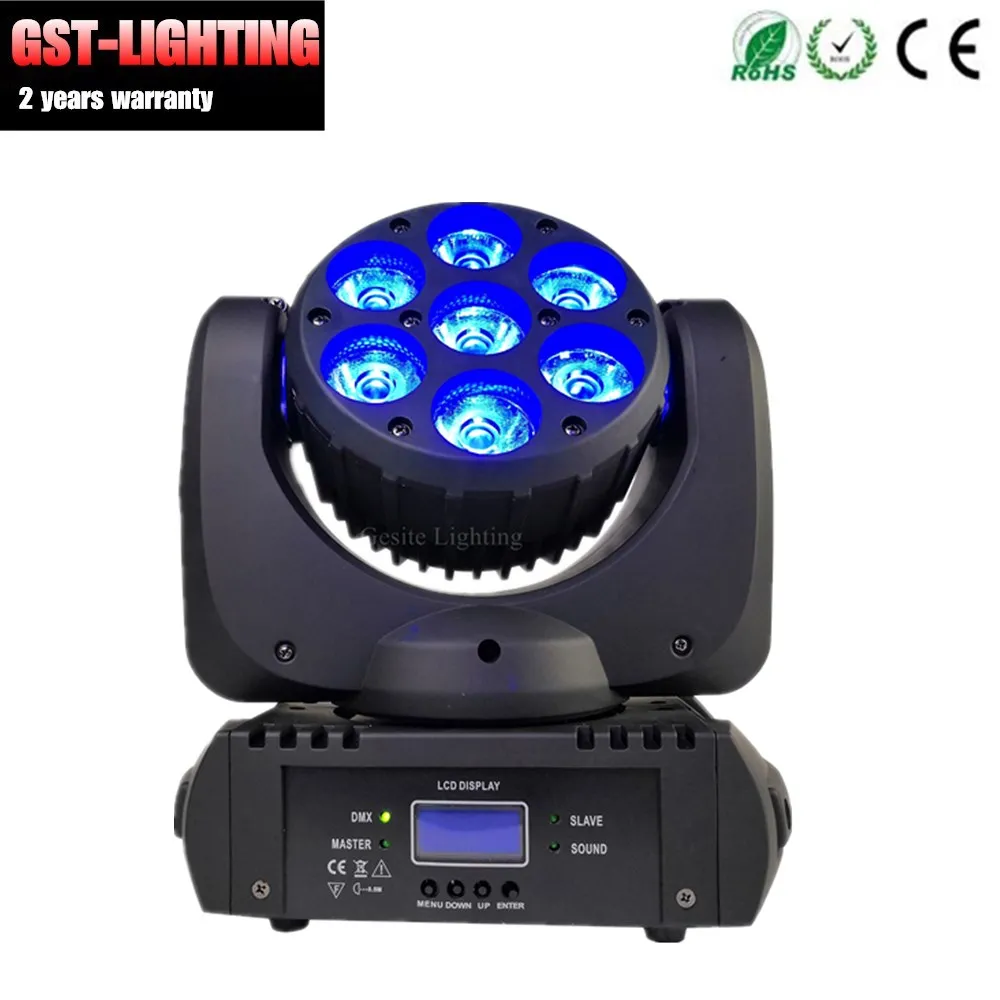 Cabeça em Movimento Luz do Estágio 4 Pçs e lote Profissional Rgbw 4in1 e mini Luz da 7 Pcs 12 w 10 Efeito de Iluminação de palco