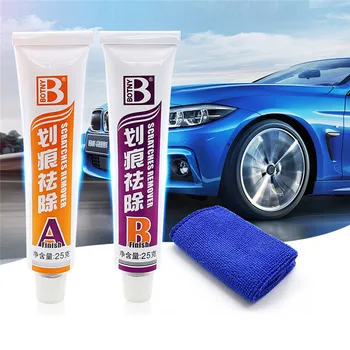 

CARPRIE Car Care & Cleaning 1Set Paint Scratch Remover Removal Scuffs Scratches 2 Part Kit Slop Wax Pintura rayada je13