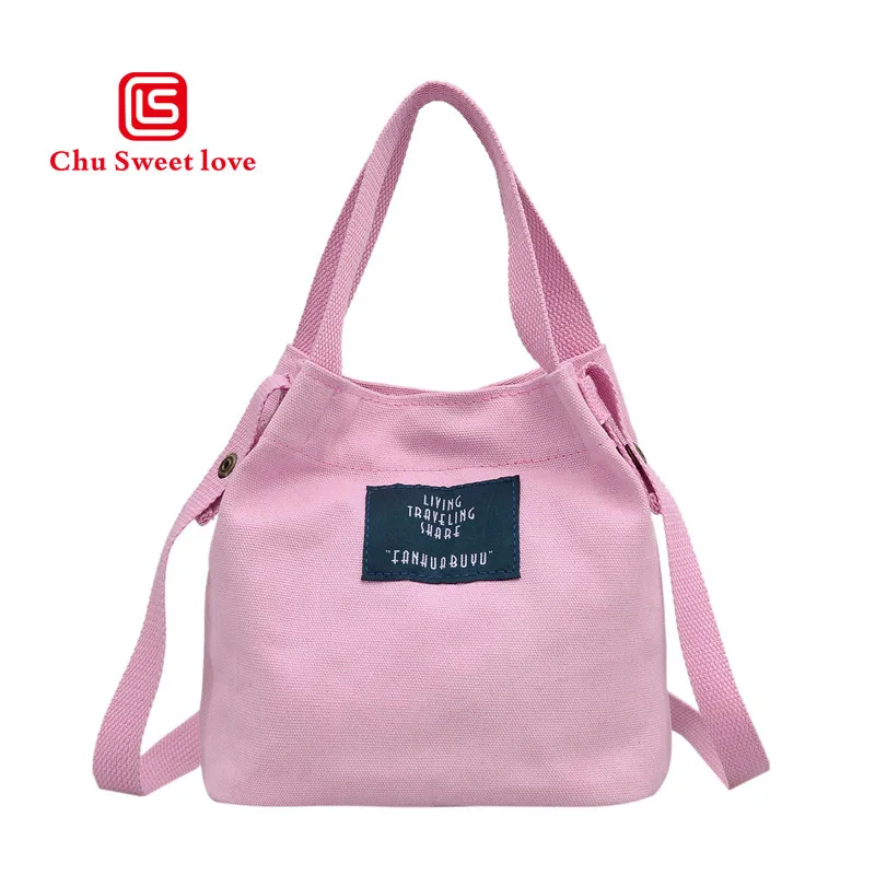 

Ladies canvas shoulder bag cartoon printing handbag large capacity beach cloth bag canvas shopping bag