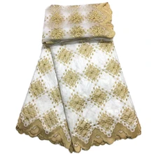 

New Arrivals white african lace fabric 2019 high quality lace bazin riche getzner for wedding