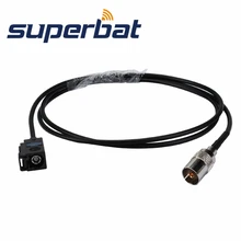Superbat Fakra Jack "A" прямой для ТВ Женский Джек прямой кабель Пигтейл RG174 20 см Fakra кабель в сборе