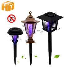 Солнечный СВЕТОДИОДНЫЙ светильник от комаров, наружная садовая Водонепроницаемая IP65 антимоскитная лампа, лампа для газона
