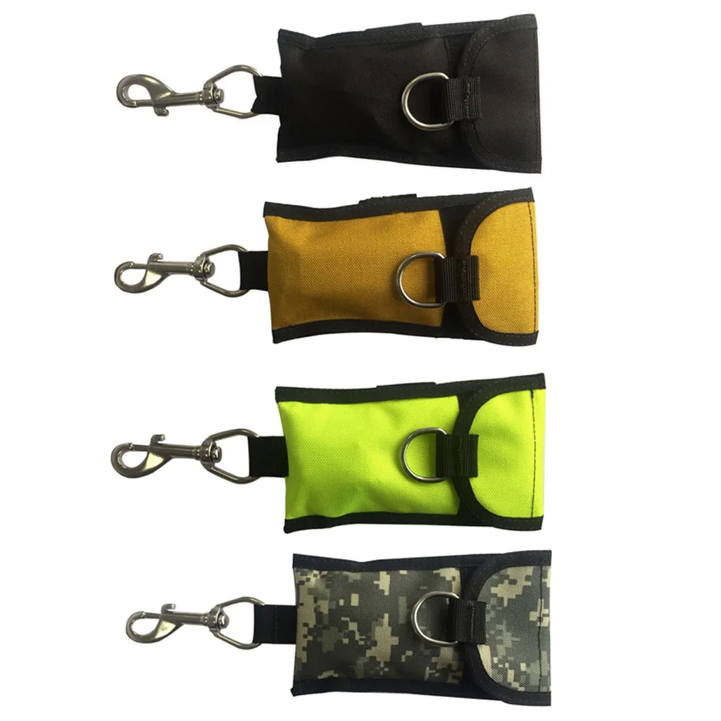 

Scuba Diving Single Reef Drift Hook Webbing Bolt Clip & Storage Bag Scuba Cave Diving Current Bolt Snap Single Hook