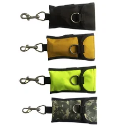 Scuba Diving Single Reef Drift Hook Webbing Bolt Clip & Storage Bag Scuba Cave Diving Current Bolt Snap Single Hook