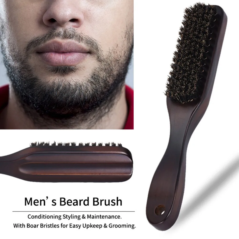 

Wood Handle Men's Beard shaving brush synthetic Men Mustache Brushes Facial Hair Brush Male Face Message Shaving Brush Tool .19