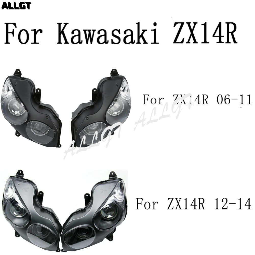 

Motorcycle Front Headlamp Headlight Assembly For Kawasaki ZX14R 2006 2007 2008 2009 2010 2011 2012 2013 2014