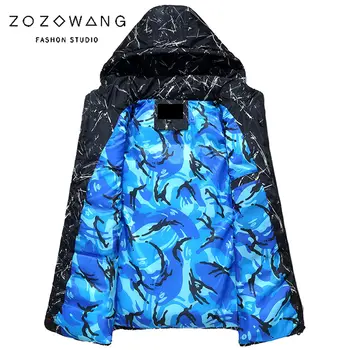 

6XL 8XL 10XL Fashion Hooded Vest Men Thicken Warm Cotton-padded Waistcoat Male Sleeveless Jacket Camouflage Detachable Plus size