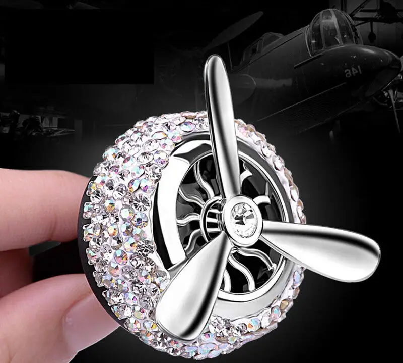 

Car Perfume Diffuser Air Freshener Air Force 3 Vent Outlet Clip Automobiles Decor Propeller Fragrance Smell Ornament