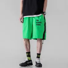 Мужские летние уличные спортивные шорты, мужские японские уличные Свободные повседневные короткие брюки в стиле хип-хоп, спортивные штаны для бега