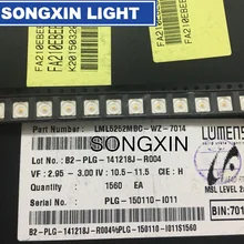 1000 шт. для оригинальных люменов светодиодный 5252 световых бусин холодный белый высокой мощности 0,3 Вт 3 в светодиодный ЖК-Телевизор подсветка применение