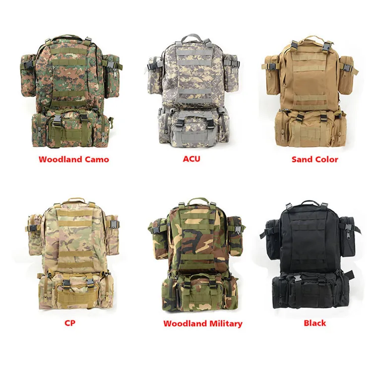 Tactische Militaire Travel Rugzakken Ployester Stof Waterdicht Unisex Rugzak Tas Voor Wandelen Camping Tactische Militaire Travel Rugzakken Ployester Stof Waterdicht Unisex Rugzak Tas Voor Wandelen Camping