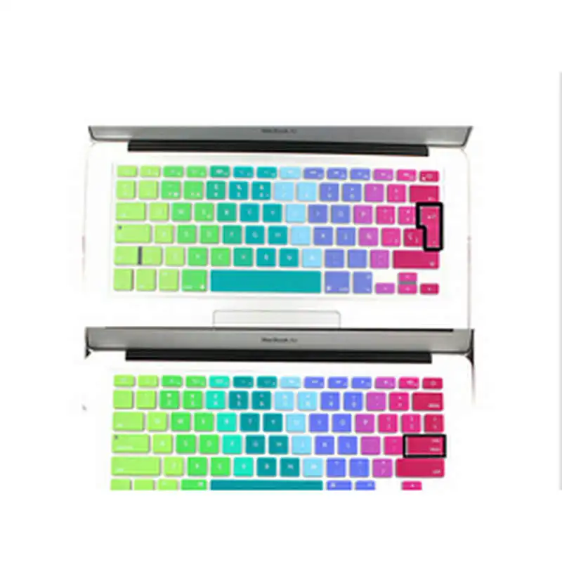 Силиконовый чехол с клавиатурой для macbook air pro retina 13 15 17 rainbow Protector | Компьютеры и