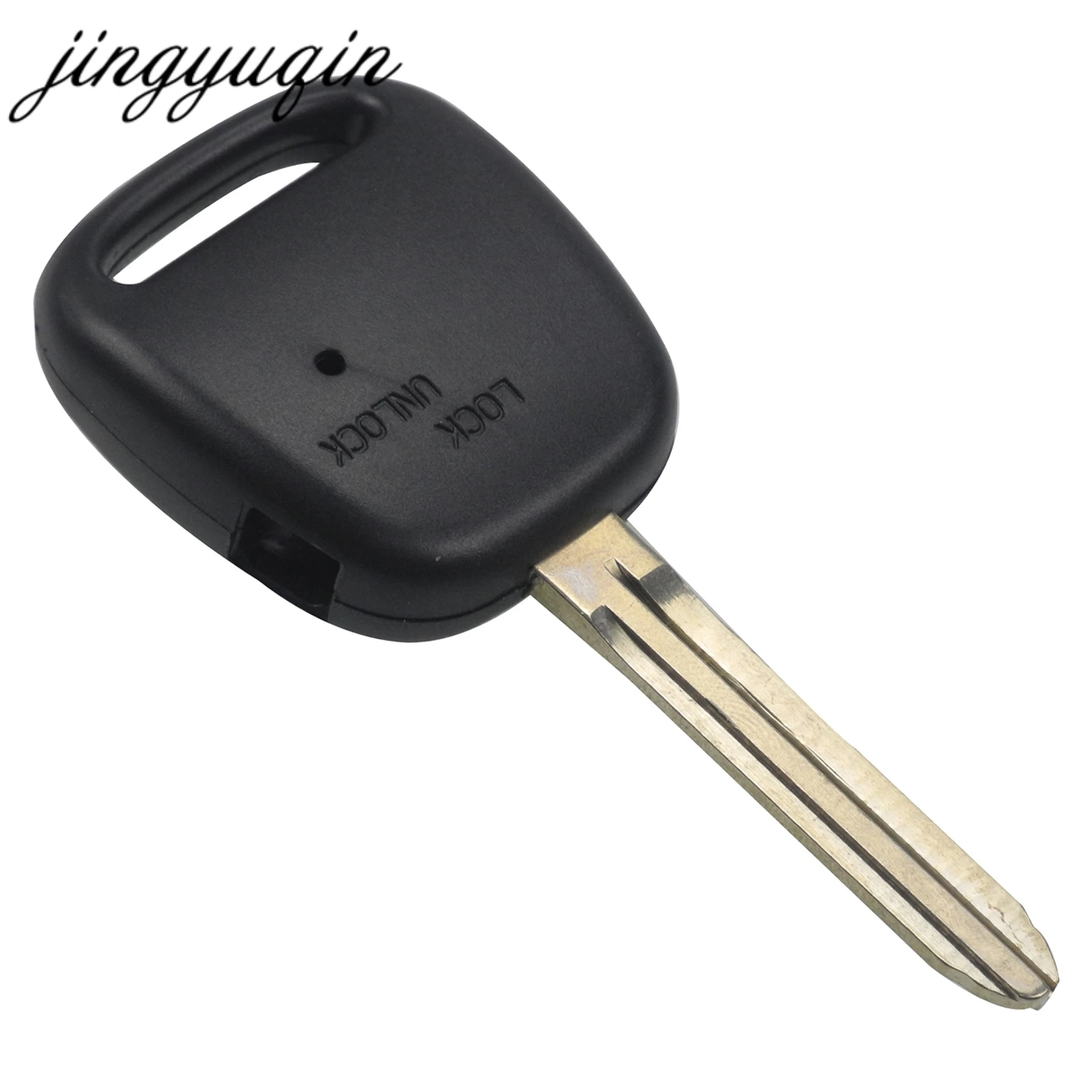 

jingyuqin 100pcs/lot 1 Side Button Key Shell For Toyota Carina Estima Harrier Previa Corolla Celica Car Remote Fob Case
