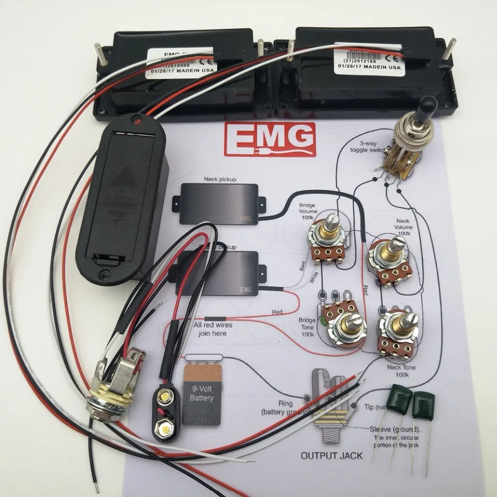 Активные Звукосниматели гитары, звукосниматели хамбакера, электрическая гитара с