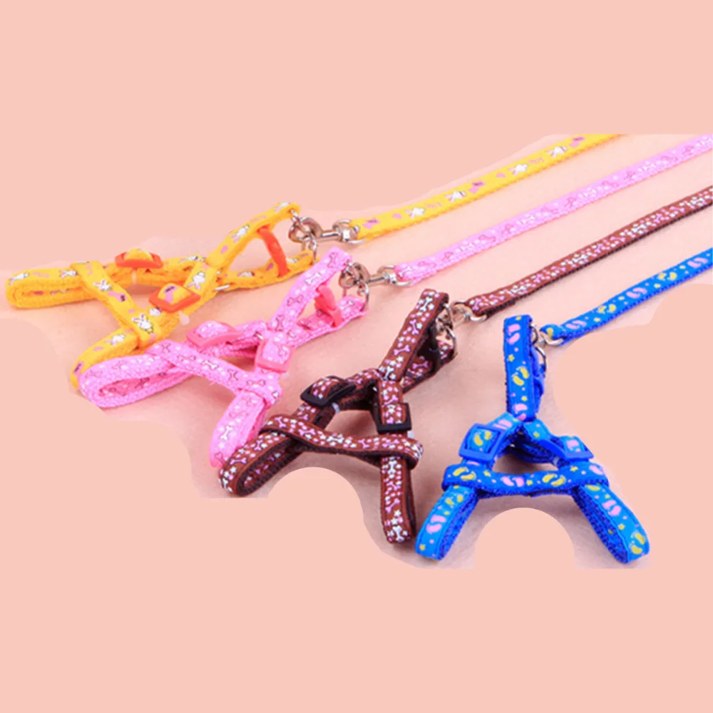 Собачий нейлоновый цветной ошейник для собак регулируемый поводок питомца кошки